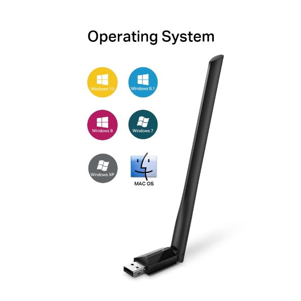 High Gain Wireless USB Adapter Archer T2U Plus