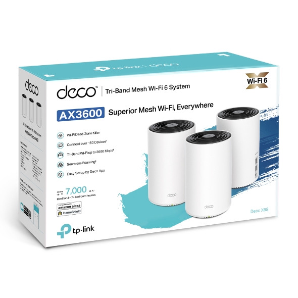 Whole-Home Wi-Fi System  Deco X68(3-pack)