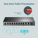 10-Port Gigabit Desktop Switch with 8-Port PoE+