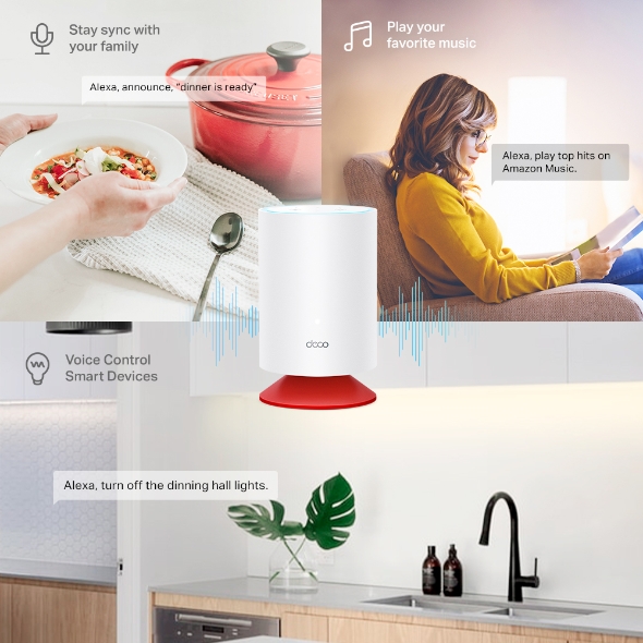 AX1800 Mesh Wi-Fi 6 System with Built-in Smart Speaker