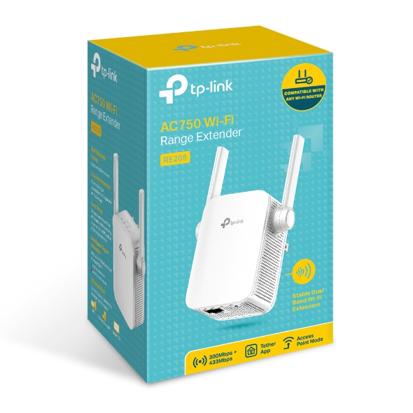 Wall Plugged Range Extender RE205