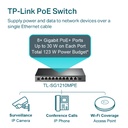 10-Port Gigabit Easy Smart Switch with 8-Port PoE+ TL-SG1210MPE