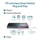 18-Port Gigabit Rackmount Switch with 16-Port PoE+ TL-SG1218MP