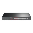 TL-SL1226P 24-Port 10/100Mbps + 2-Port Gigabit Rackmount Switch with 24-Port PoE+