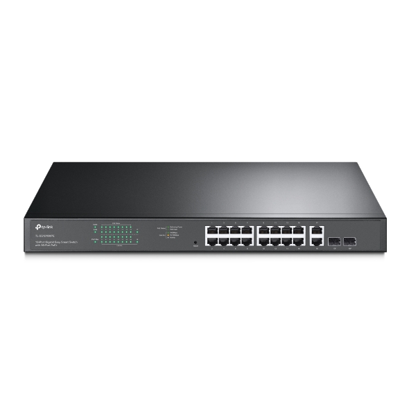 [سويج] TL-SG1218MPE 18-Port Gigabit Easy Smart Switch with 16-Port PoE+