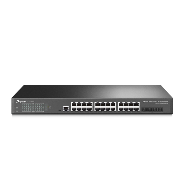 [سويج] TL-SG3428X JetStream 24-Port Gigabit L2+ Managed Switch with 4 SFP 10GE SFP+ Slots